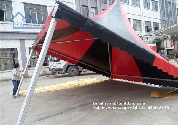 Black And White Roof Pavilion Marquee Tent Easy Setting Up Pagoda For Outdoor Ceremony